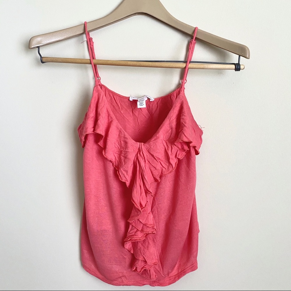 Ambiance Apparel Ruffle Crop Tank